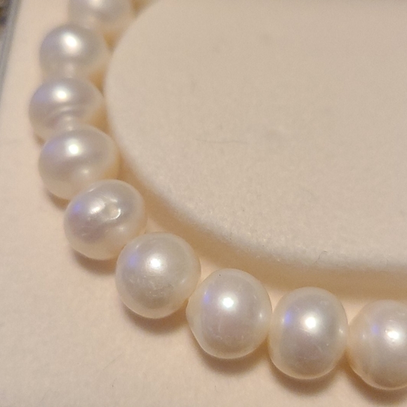 Pearl bracelet with multicolor gems - Picture 3 of 5